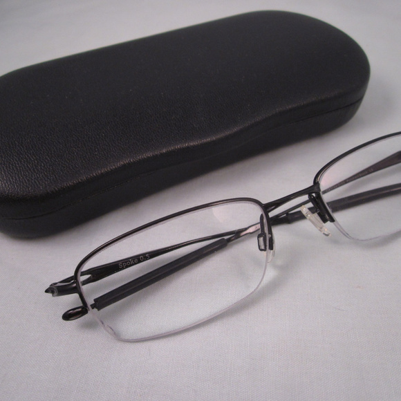 OAKLEY Rx Eyeglasses SPOKE 0.5 Metal Half Rim - Picture 8 of 8
